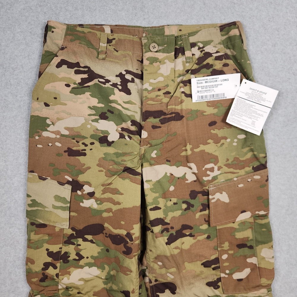 Army Combat Pants Medium Long 34×34 Multicam OCP Insect Shield Trousers USA
